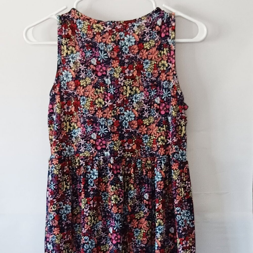 MAURICES Navy Multicolored Floral Tank Top Size XS - Picture 6 of 9